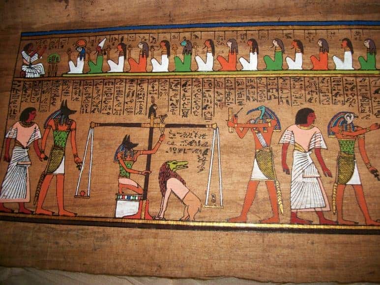 The court Scene in the Valley of the Queens in Luxor